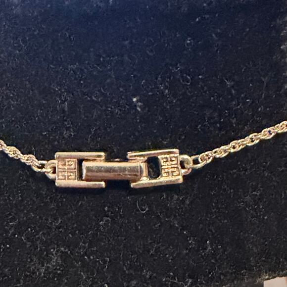 Givenchy 4G Logo Necklace Gold Tone Pendant Stamped 16” - Picture 3 of 6